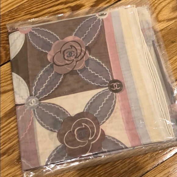 CHANEL Accessories - New Authentic Chanel Silk Scarf